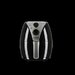 Friteuza Air Fryer Hausberg HB-2250, 1500 W, 2.6 L, Timer, Argintiu/Negru