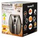 Friteuza Air Fryer Hausberg HB-2250, 1500 W, 2.6 L, Timer, Argintiu/Negru